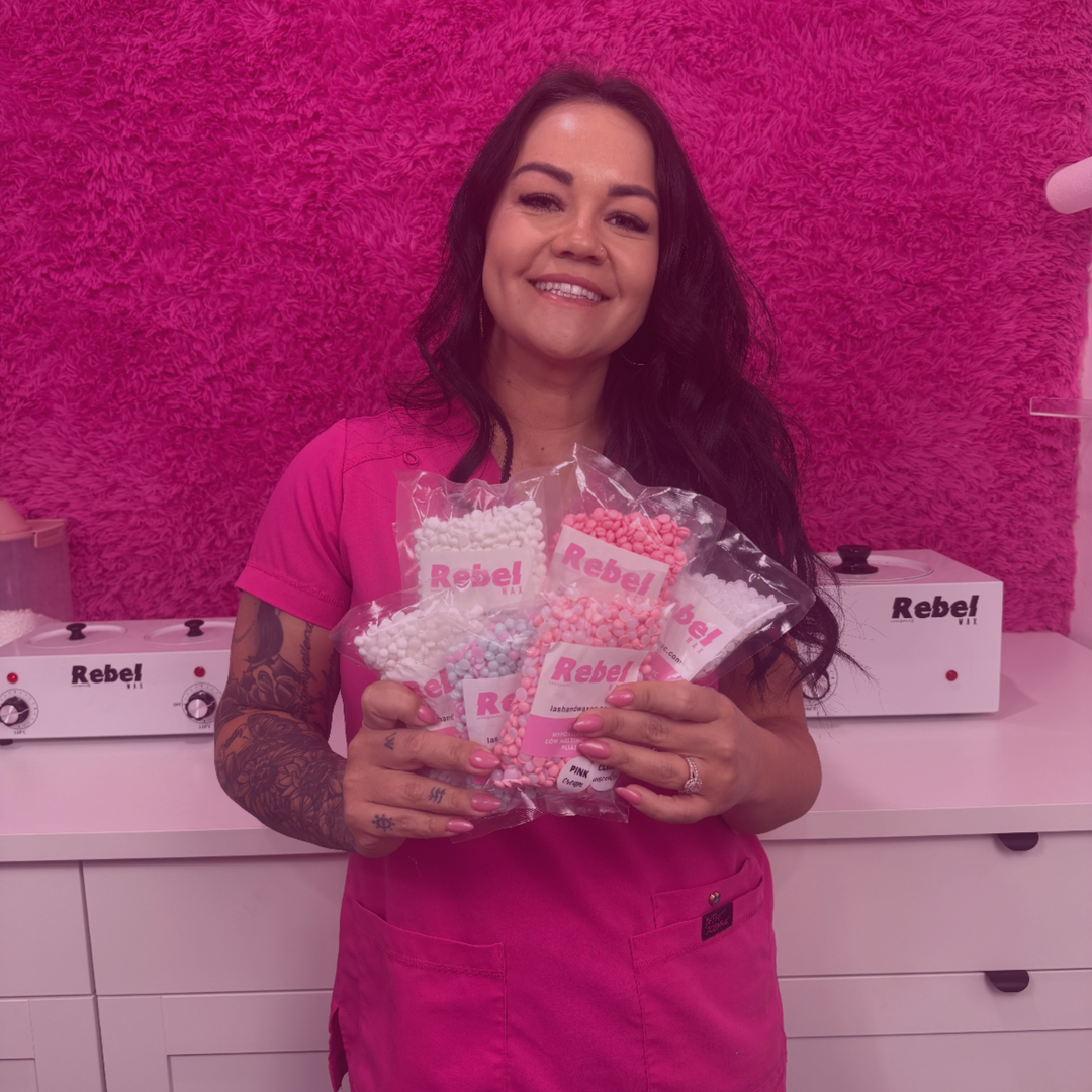 Bree Mesquit holding Rebel Wax